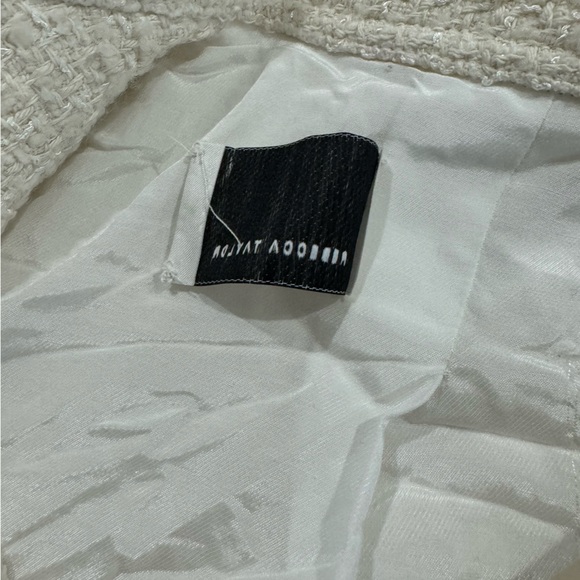 NWT Rebecca Taylor Women’s Winter Tweed Jacket - Cream Size Medium - Picture 7 of 8